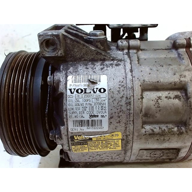 Bomba del aire acondicionado Volvo S80 (AR/AS) (2006 - 2011) 2.4 D 20V (D5244T5)