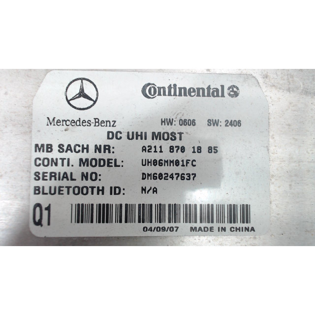 Módulo de control bluetooth Mercedes-Benz ML II (164/4JG) (2005 - 2009) SUV 3.0 ML-320 CDI 4-Matic V6 24V (OM642.940)