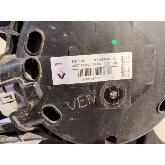Ventilador Renault Scénic IV (RFAJ) (2016 - 2017) MPV 1.2 TCE 130 16V (H5F-408(H5F-F4))