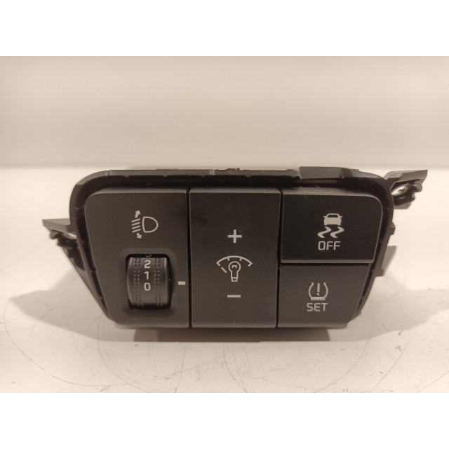 Interruptor de ajustes de altura del faro Kia Rio IV (YB) (2017 - 2020) Hatchback 1.0i T-GDi 100 12V (G3LC)