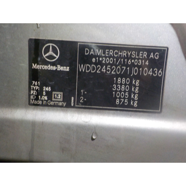 Motor del ventilador de calentador Mercedes-Benz B (W245/242) (2005 - 2011) Hatchback 2.0 B-180 CDI 16V (OM640.940(Euro 4))