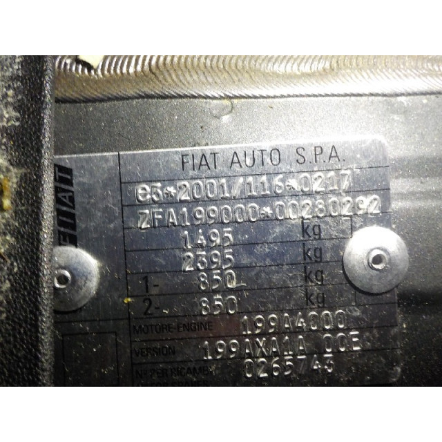 Sensor de masa de aire Fiat Grande Punto (199) (2005 - actualidad) Hatchback 1.2 (199.A.4000(Euro 4))