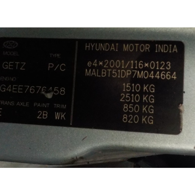 Interruptor de elevalunas eléctricos Hyundai Getz (2005 - 2010) Hatchback 1.4i 16V (G4EEG)