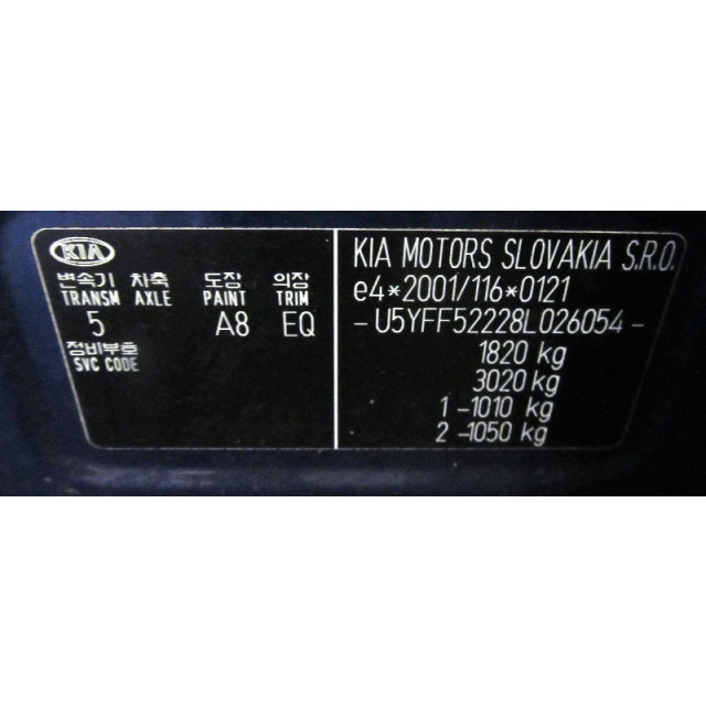 Pantalla multifuncional Kia Cee'd Sporty Wagon (EDF) (2007 - 2012) Combi 1.6 CVVT 16V (G4FC4I)