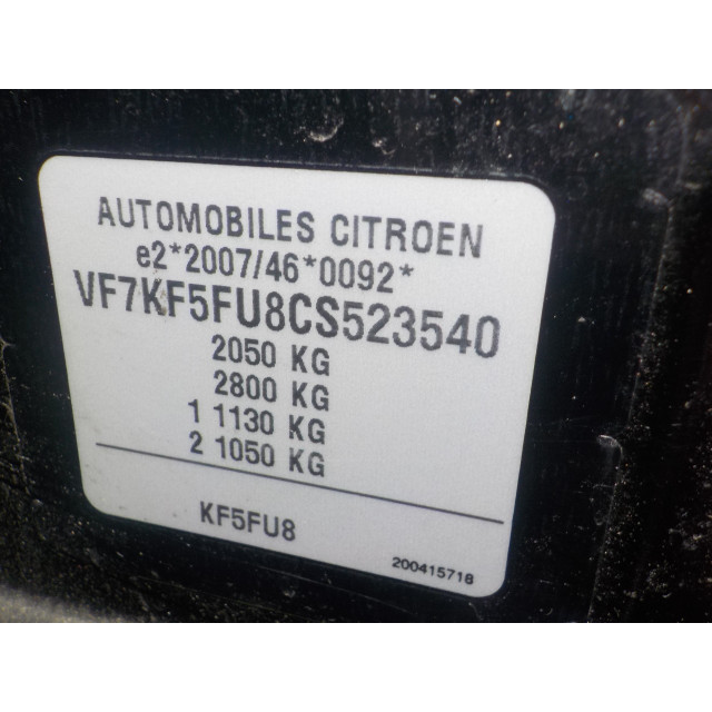 Panel de control navegación Citroën DS5 (KD/KF) (2011 - 2015) Hatchback 5-drs 1.6 16V THP 200 (EP6CDTX(5FU))