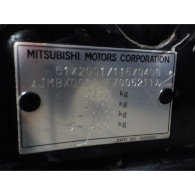 Airbag cortina derecha Mitsubishi Outlander (GF/GG) (2014 - actualidad) SUV 2.0 16V PHEV 4x4 (4B11)