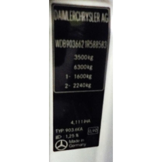 Resistencia del calentador Mercedes-Benz Sprinter 3t (903) (2000 - 2006) Bus 311 CDI 16V (OM611.981)