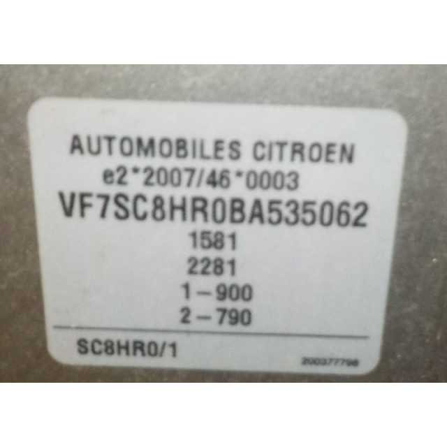 Inyector del carril Citroën C3 (SC) (2009 - 2016) Hatchback 1.4 HDi (DV4C(8HR))