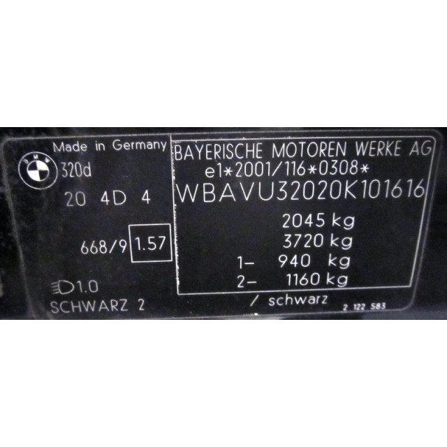 Interruptor de elevalunas eléctricos BMW 3 serie Touring (E91) (2005 - 2012) Combi 320d 16V Corporate Lease (M47-D20(204D4))