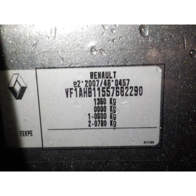 Interruptor del indicador Renault Twingo III (AH) (2014 - actualidad) Hatchback 5-drs 1.0 SCe 70 12V (H4D-400(H4D-A4))