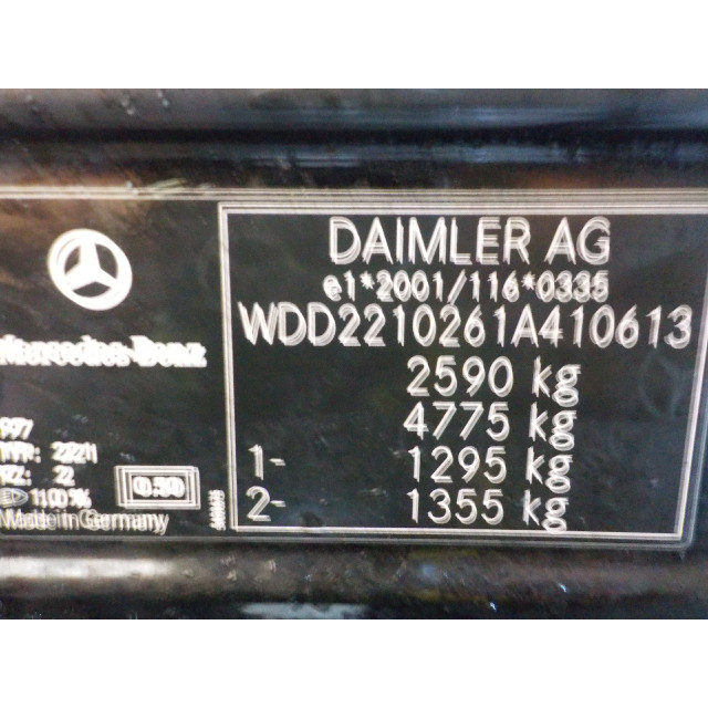 Bomba de combustible eléctrica Mercedes-Benz S (W221) (2011 - 2013) Sedan 3.0 S-350 BlueTec 24V (OM642.862)