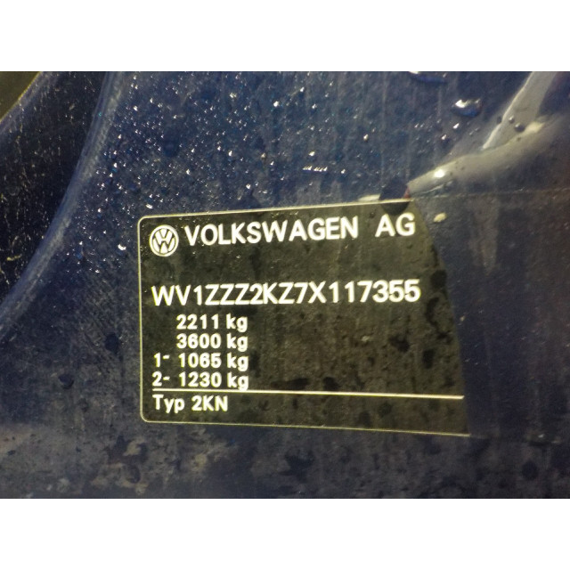 Mecanismo de bloqueo de arranque del portón trasero Volkswagen Caddy III (2KA/2KH/2CA/2CH) (2004 - 2010) Van 1.9 TDI (BLS)