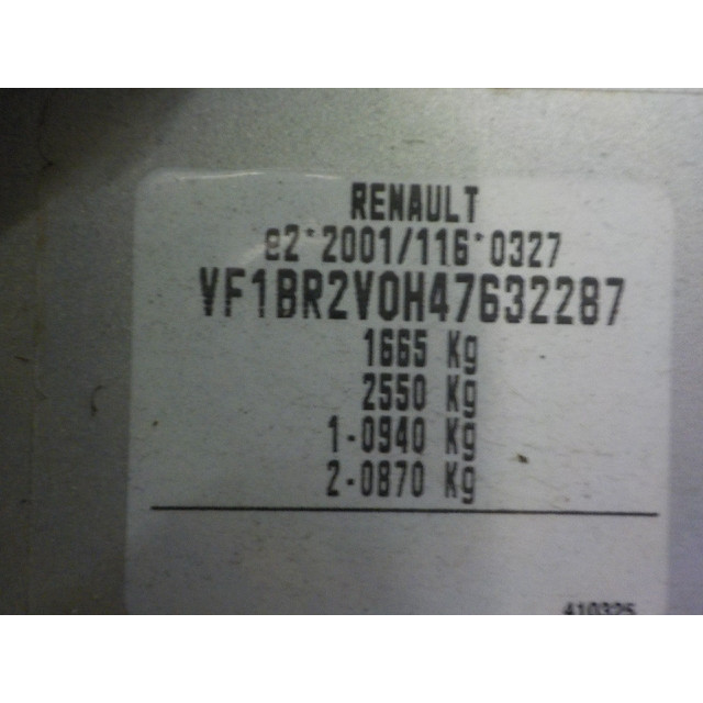 Interruptor del indicador Renault Clio III (BR/CR) (2010 - 2012) Hatchback 1.5 dCi 75 FAP (K9K-770)