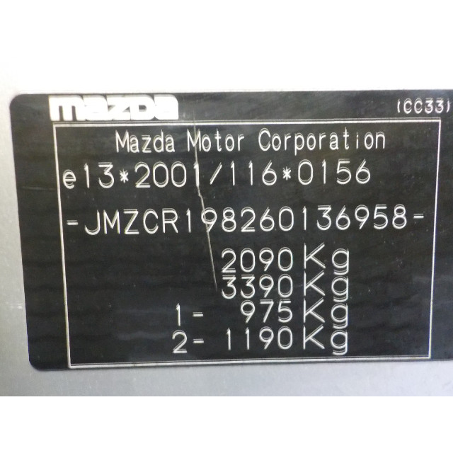Faro derecho trasero de la carrocería Mazda 5 (CR19) (2005 - 2010) MPV 1.8i 16V (L823)