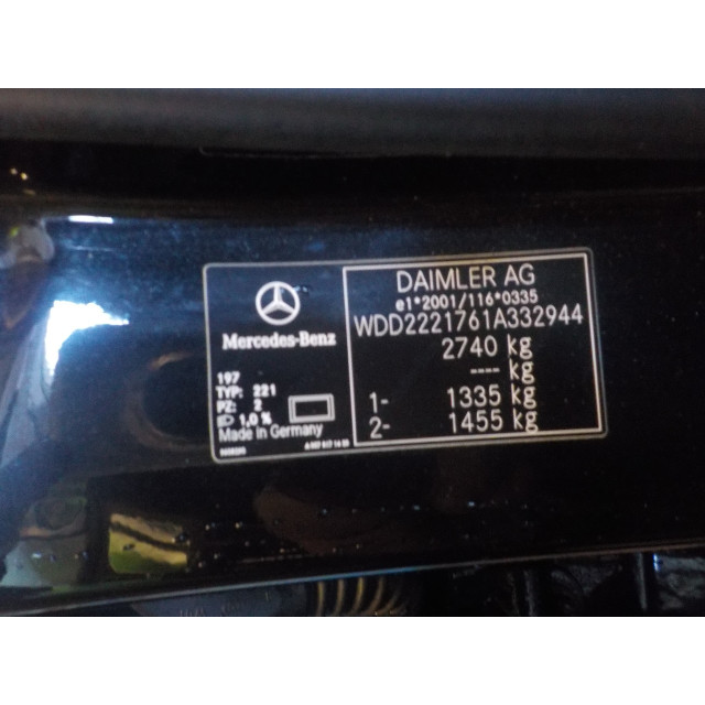 Camera frente Mercedes-Benz S (W222/V222/X222) (2014 - actualidad) S (W222) Sedan 6.0 S-600 V12 36V Biturbo (M277.980)