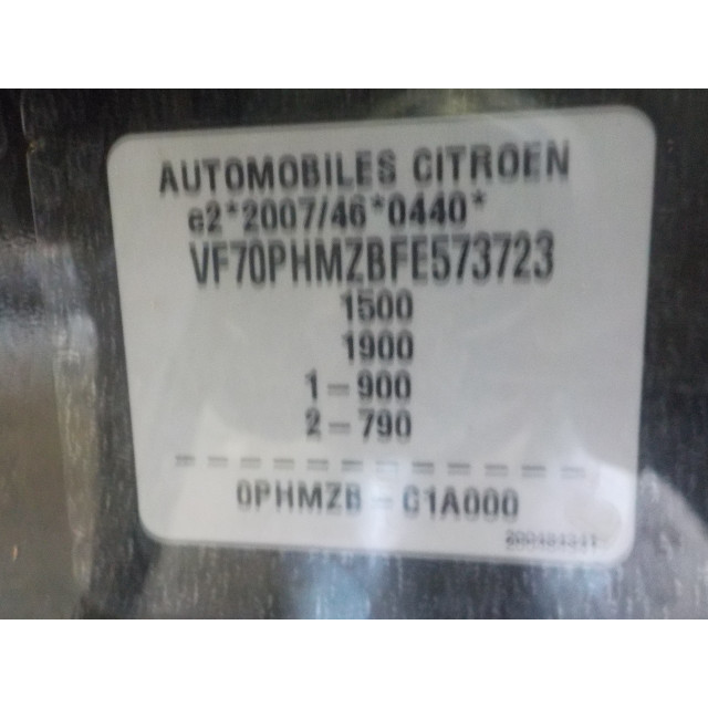 Interruptor de espejos eléctricos Citroën C4 Cactus (0B/0P) (2014 - actualidad) Hatchback 5-drs 1.2 PureTech 82 12V (EB2(HMZ))