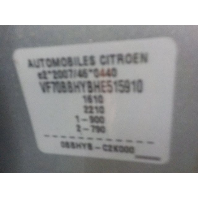 Airbag cortina izquierda Citroën C4 Cactus (0B/0P) (2014 - actualidad) Hatchback 5-drs 1.6 Blue Hdi 100 (DV6FD(BHY))