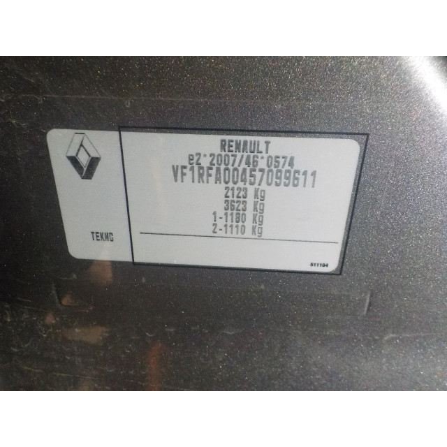 Cinturón de seguridad central trasero Renault Scénic IV (RFAJ) (2016 - actualidad) MPV 1.6 Energy dCi 130 (R9M-409(R9M-E4))