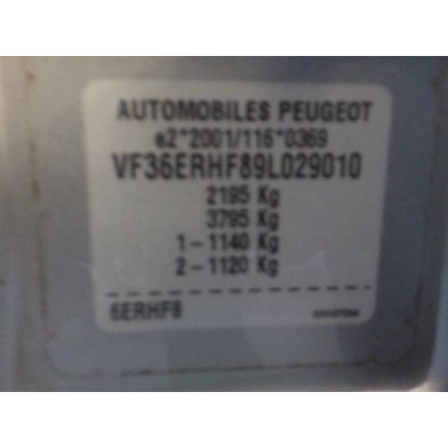 Motor del techo corredizo Peugeot 407 SW (6E) (2008 - 2010) Combi 2.0 HDiF 16V (DW10BTED4(RHF))
