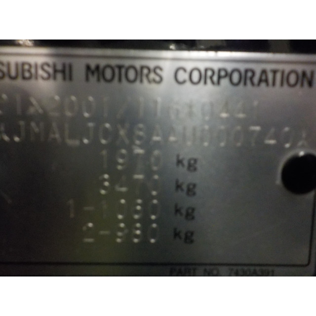 Interruptor Mitsubishi Lancer Sportback (CX) (2008 - 2010) Hatchback 2.0 DI-D 16V (BWC)