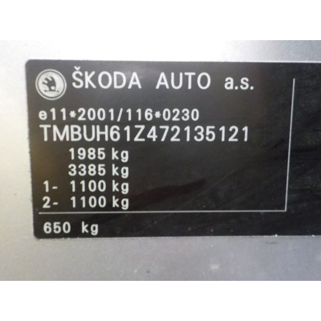 Interruptor del limpiaparabrisas Skoda Octavia Combi (1Z5) (2006 - 2013) Combi 5-drs 2.0 RS TDI PD 16V (BMN)