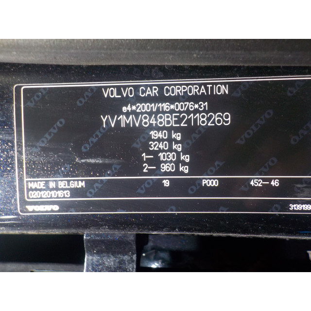 Interruptor de arranque/parada Volvo V40 (MV) (2012 - 2016) 1.6 D2 (D4162T)