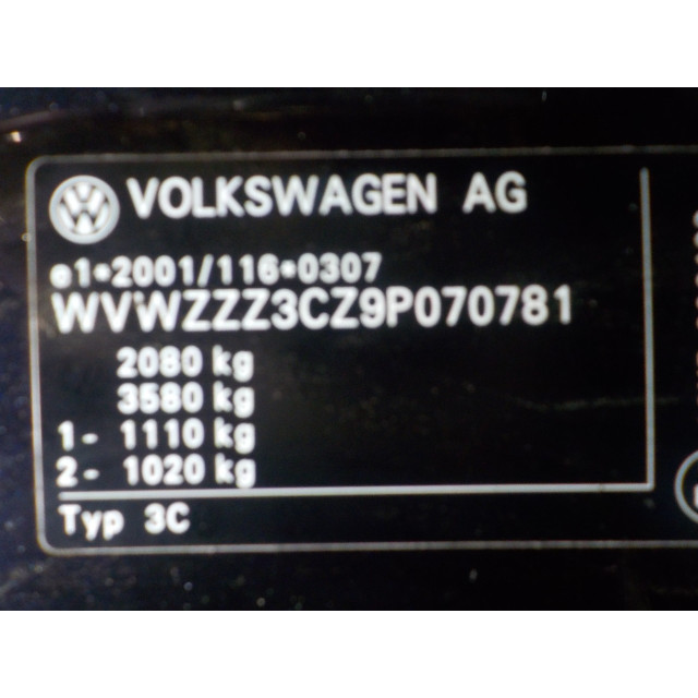 Motor de arranque Volkswagen Passat (3C2) (2008 - 2010) Sedan 2.0 TDI 16V Bluemotion (CBDC)