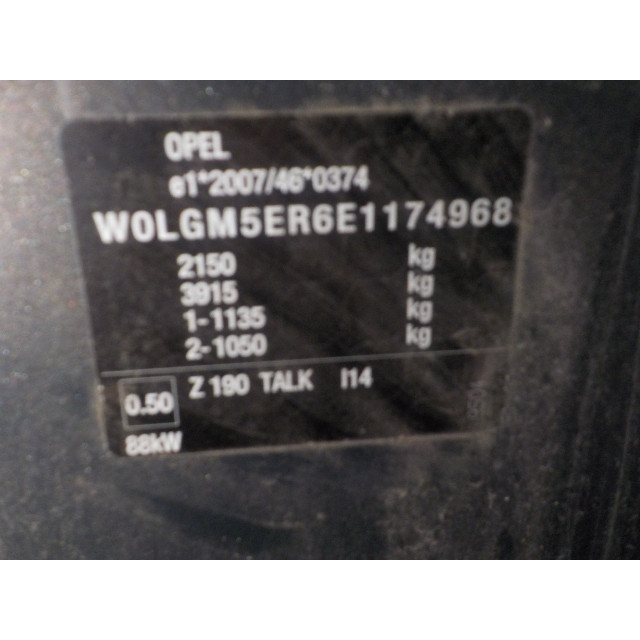 Ordenador de gestión del motor Opel Insignia (2012 - 2017) Sedan 2.0 CDTI 16V 120 ecoFLEX (A20DTE(Euro 5))