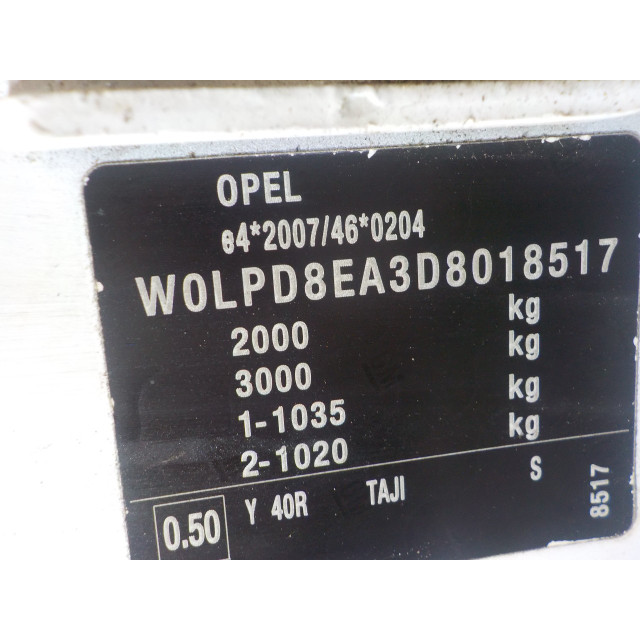 radiador intercooler Opel Astra J Sports Tourer (PD8/PE8/PF8) (2010 - 2014) Combi 1.3 CDTI 16V ecoFlex (A13DTE(Euro 5))