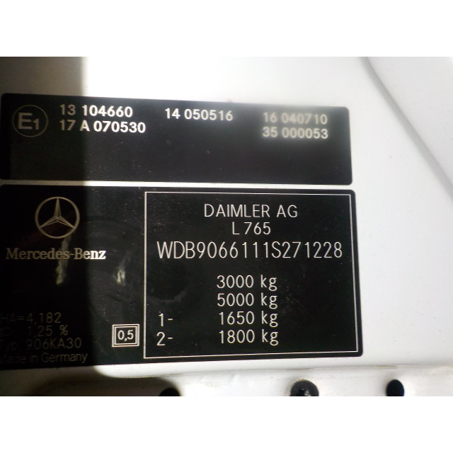 Bomba de ABS Mercedes-Benz Sprinter 3/5t (906.63) (2008 - 2009) Sprinter 3.5t (906.63) Van 311 CDI 16V 4x4 (OM646.985)