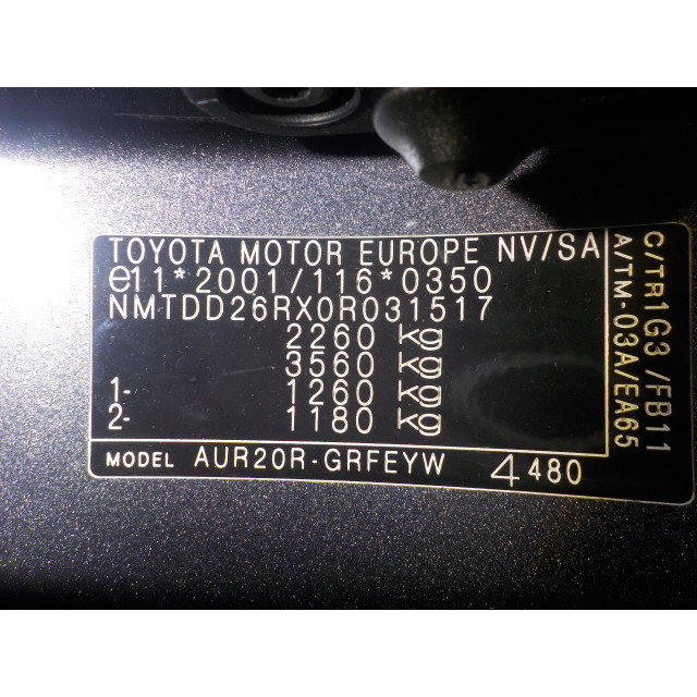 Interruptor del indicador Toyota Verso (2009 - actualidad) MPV 2.0 16V D-4D-F (1AD-FTV)