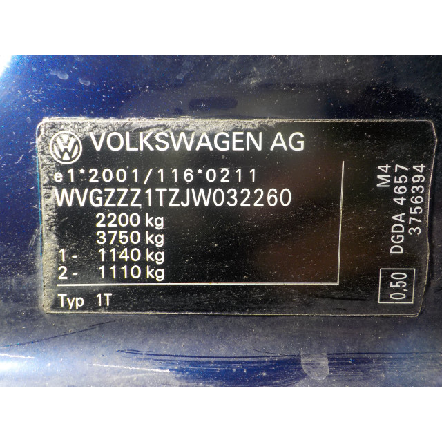 Volante Volkswagen Touran (5T1) (2016 - 2021) MPV 1.6 TDI SCR BlueMotion Technology (DGDA)