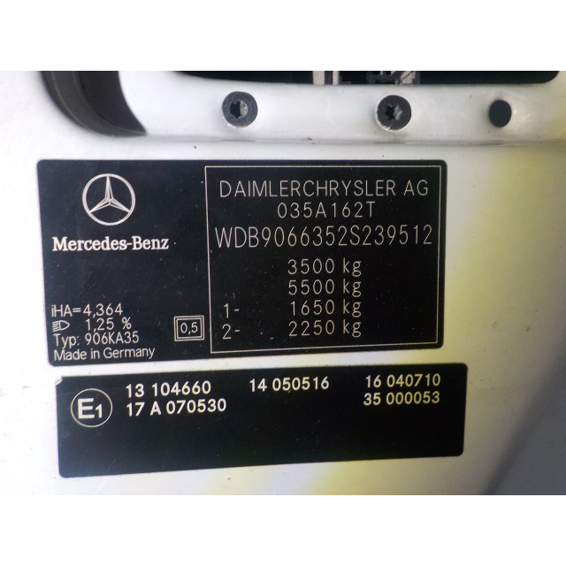 Amortiguador delantero izquierdo Mercedes-Benz Sprinter 3/5t (906.63) (2006 - 2009) Van 311 CDI 16V (OM646.985)