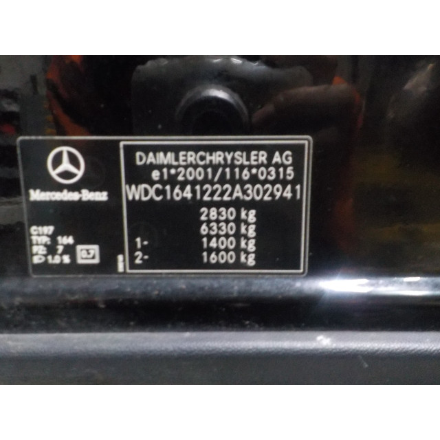 Portón trasero Mercedes-Benz ML II (164/4JG) (2005 - 2009) SUV 3.0 ML-320 CDI 4-Matic V6 24V (OM642.940)