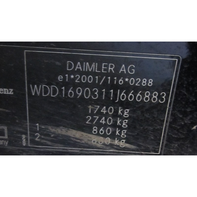 Regulador de gas Mercedes-Benz A (W169) (2004 - 2012) Hatchback 1.5 A-150 (M266.920)