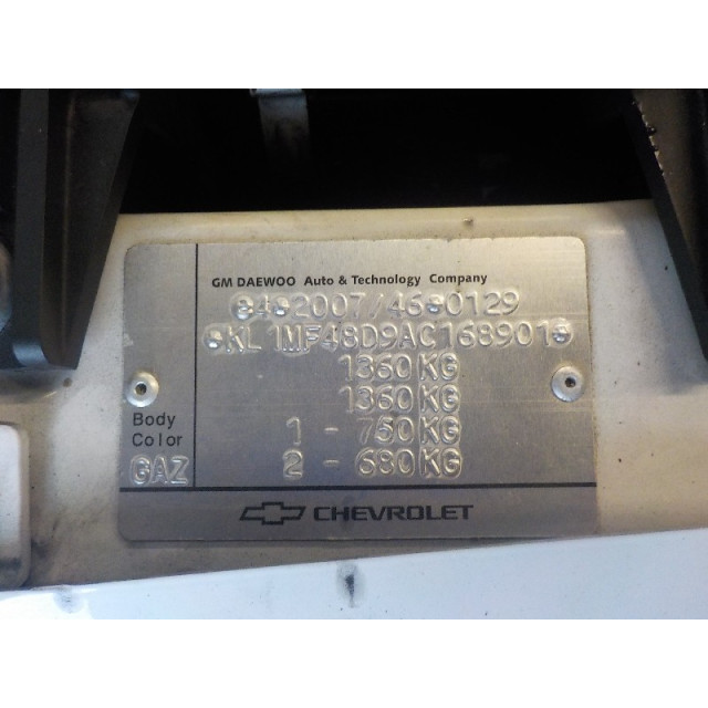 Interruptores de combinación Daewoo/Chevrolet Spark (2010 - 2015) (M300) Hatchback 1.2 16V (B12D1(Euro 5))