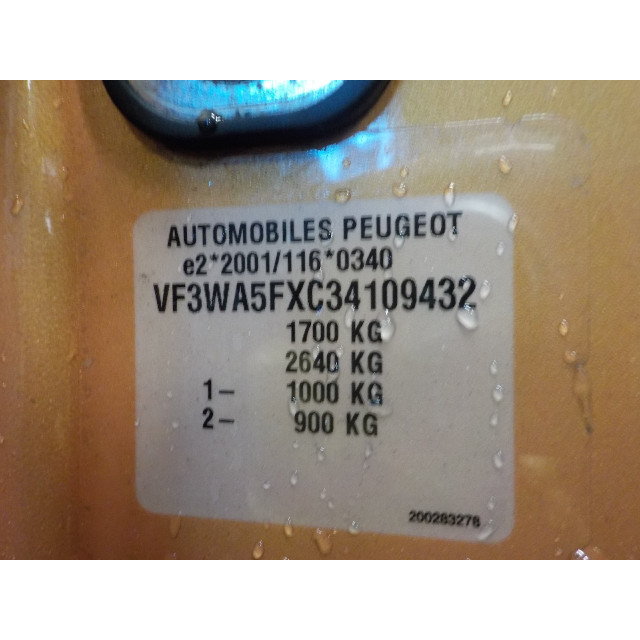 Motor del ventilador Peugeot 207/207+ (WA/WC/WM) (2006 - 2013) Hatchback 1.6 16V GT THP (EP6DT(5FX))