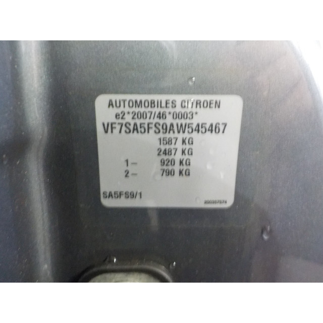 Control de la radio Citroën DS3 (SA) (2010 - 2015) Hatchback 1.6 VTi 120 16V (EP6C(5FS))