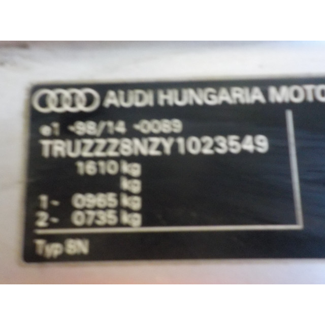 Capó Audi TT (8N3) (1998 - 2006) Coupé 1.8 20V Turbo (AJQ)