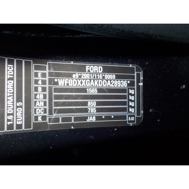 Sensor de masa de aire Ford Fiesta 6 (JA8) (2010 - 2015) Hatchback 1.6 TDCi 95 (T3JA(Euro 5))