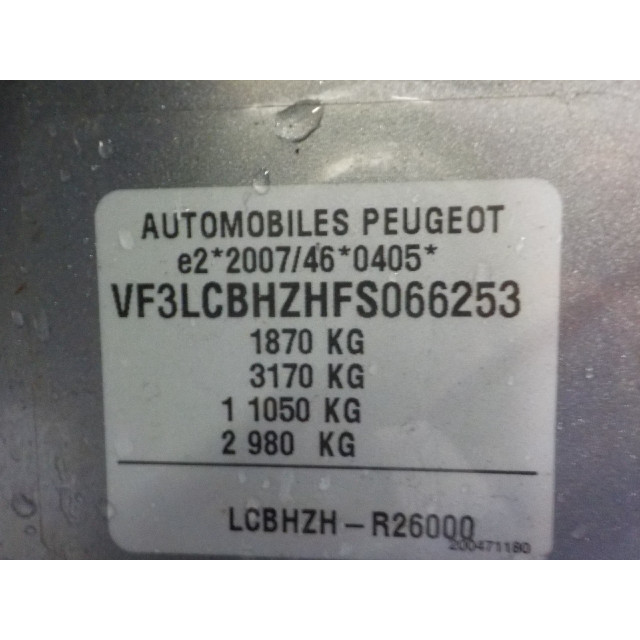 Módulo derecho de luces de xenon Peugeot 308 SW (L4/L9/LC/LJ/LR) (2014 - 2021) Combi 5-drs 1.6 BlueHDi 120 (DV6FC(BHZ))