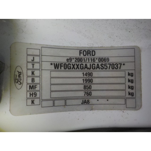 Lado derecho del parabrisas Ford Fiesta 6 (JA8) (2008 - 2017) Hatchback 1.25 16V (STJB(Euro 5))
