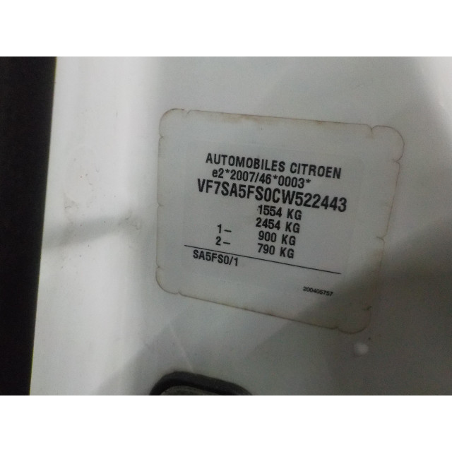 Interruptor de la luz de alarma Citroën DS3 (SA) (2010 - 2015) Hatchback 1.6 VTi 120 16V (EP6C(5FS))