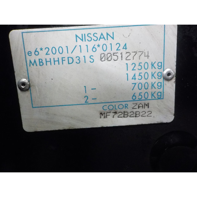 Cabina Nissan/Datsun Pixo (D31S) (2009 - 2013) Hatchback 1.0 12V (K10B(Euro 5))
