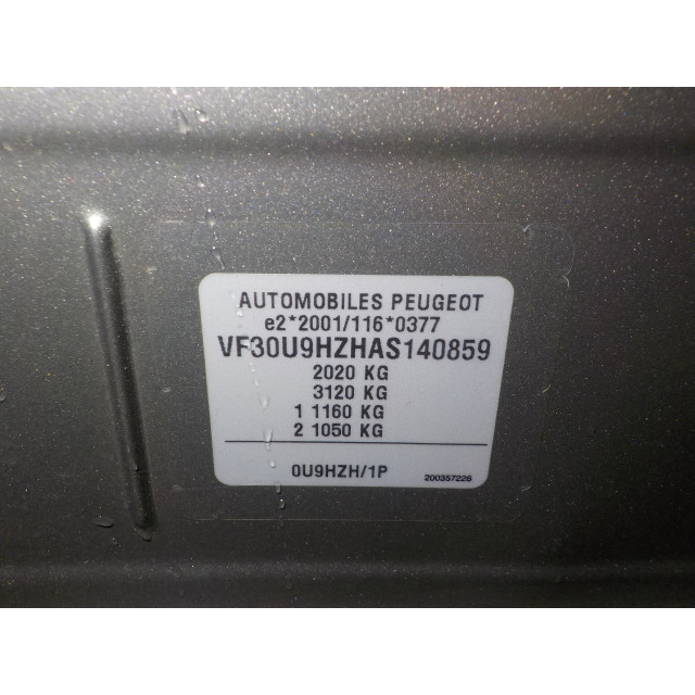 Control de la radio Peugeot 3008 I (0U/HU) (2009 - 2016) MPV 1.6 HDiF 16V (DV6TED4.FAP(9HZ))