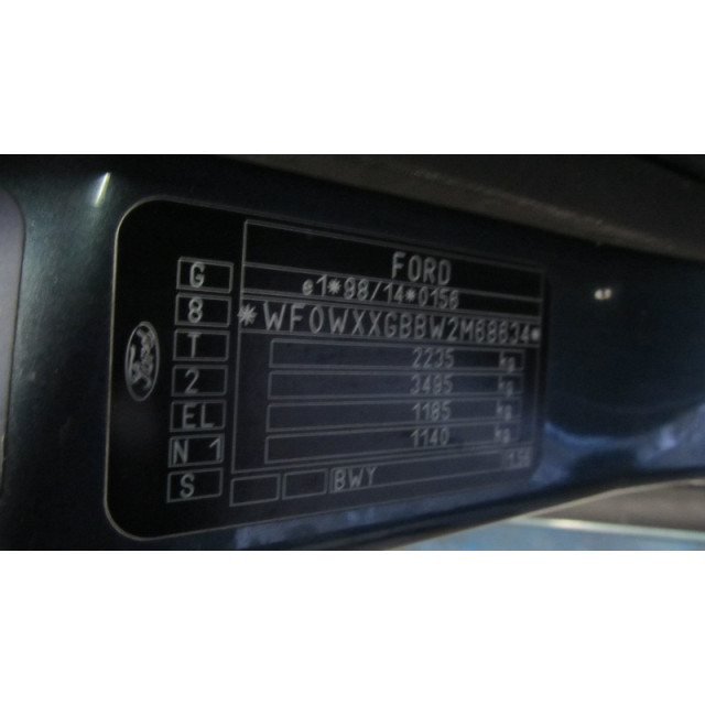 Mecanismo trasero del limpiaparabrisas Ford Mondeo III Wagon (2001 - 2007) Combi 2.0 TDCi 130 16V (FMBB)