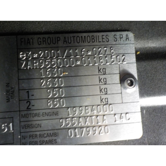 Bomba de combustible eléctrica Alfa Romeo MiTo (955) (2011 - 2015) Hatchback 1.3 JTDm 16V Eco (199.B.4000)