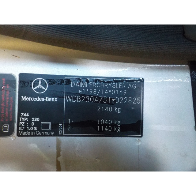 Radiador del aire acondicionado Mercedes-Benz SL (R230) (2001 - 2012) Cabrio 5.0 SL-500 V8 24V (M113.963)