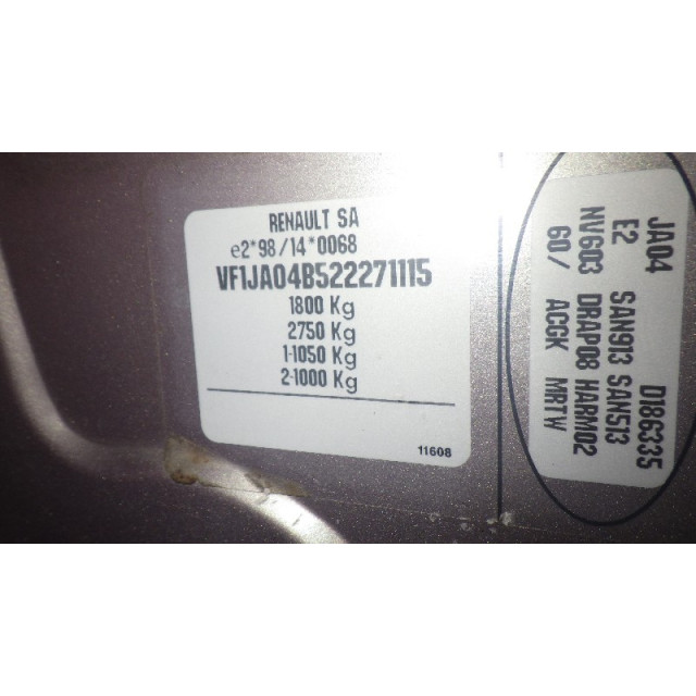 Interruptor de elevalunas eléctricos Renault Scénic I (JA) (1999 - 2003) -> 1999, Zie MEGANE MPV 1.6 16V (K4M-700)