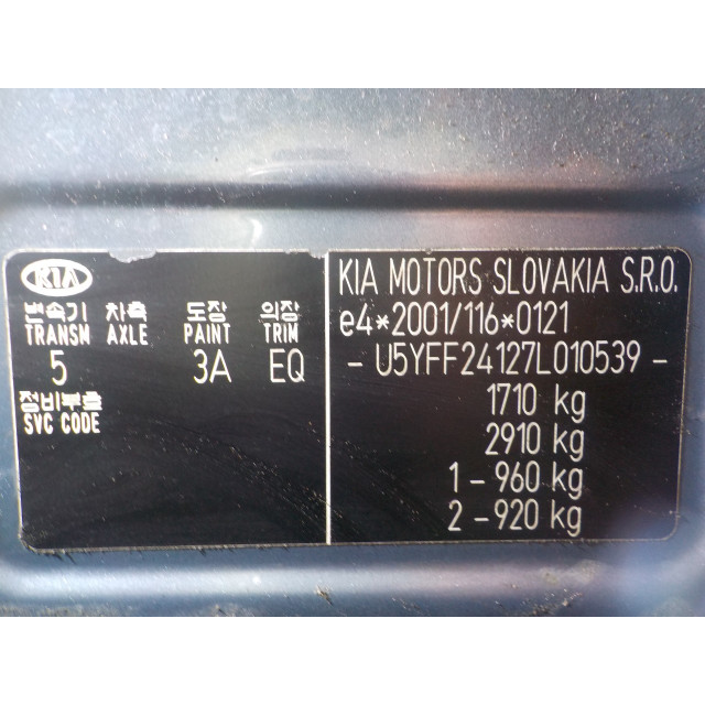 Caja de cambios manual Kia Cee'd (EDB5) (2006 - 2012) Hatchback 5-drs 1.4 CVVT 16V (G4FA)